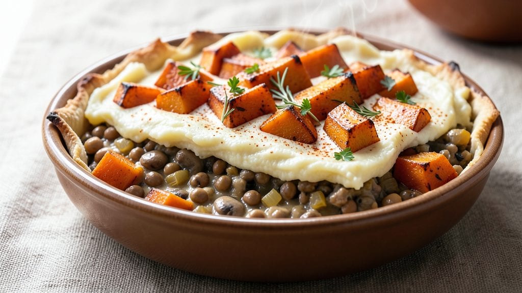 Butternut Squash Shepherd's Pie Recipe: Savory Mashed Top With Spiced Root Filling