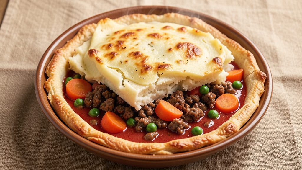 Campbell's Tomato Soup Shepherd's Pie Recipe: Mashed Potato Crown Over Savory Meat