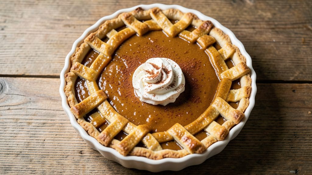 Grandma's Pumpkin Pie Recipe: Spiced Filling and Crispy Lattice Crust
