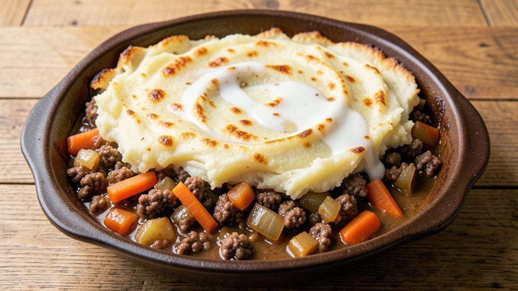 Lipton Onion Soup Shepherd's Pie Recipe: Mashed Potato Crown Over Savory Meat and Veggie Layers