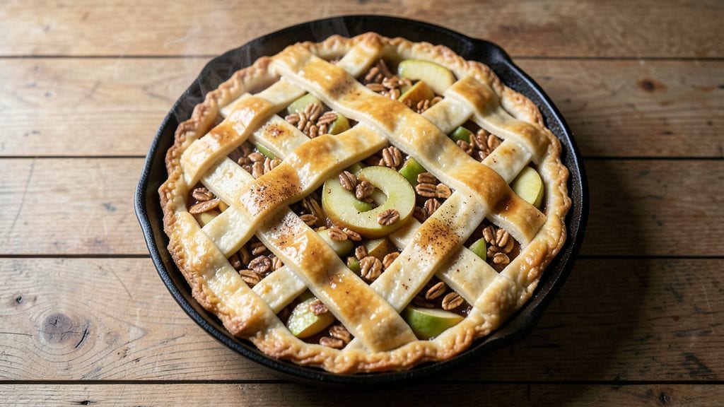 Martha Stewart's Old-Fashioned Apple Pie Recipe: Vanilla-Infused Filling and Pressed Oat Crown