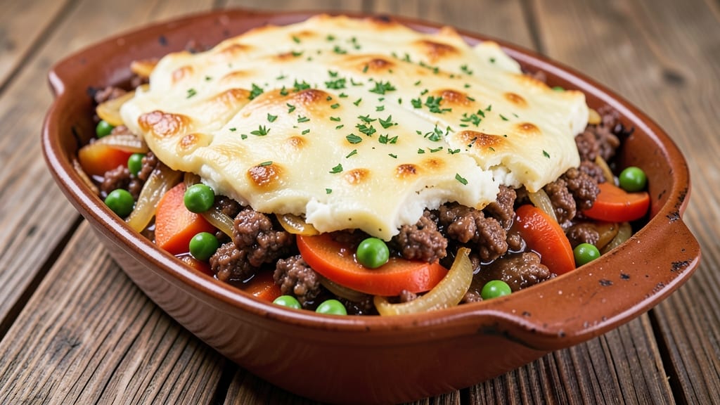 Old Fashioned Shepherd's Pie Recipe: Savory Meat Filling Under Flaky Potato Top