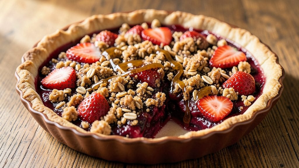 Shoney's Strawberry Pie Copycat Recipe: Pressed Oat Crowns With Molasses-Kissed Swirls